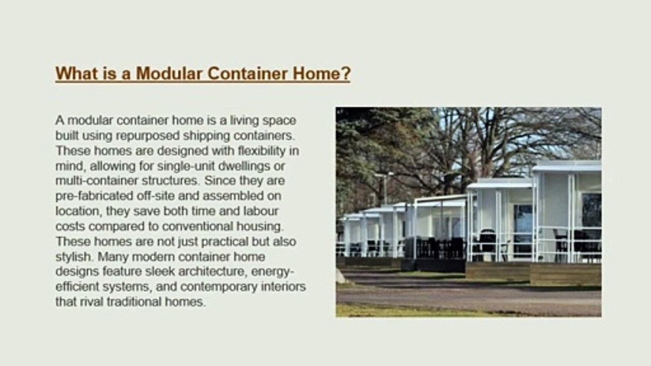 Modular Container Home: The Future of Affordable and Sustainable Living