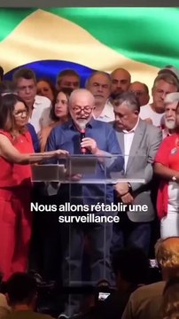 La première réaction de Lula, de nouveau président du Brésil