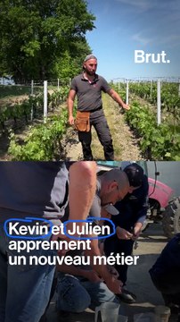 Vignerons apprentis, Julien et Kevin sont formés à l'École de la vigne à Bordeaux