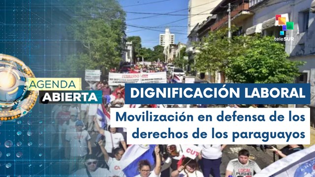 Paraguayos se movilizan por mejoras laborales