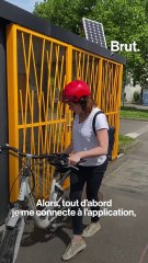 Elle recycle des conteneurs en abris sécurisés pour vélo