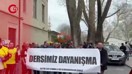 İstanbul Üniversitesi'nde öğrencilerin boykotuna destek veren akademisyenler bir araya geldi