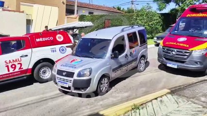 Trabalhador cai de telhado e escapa praticamente ileso