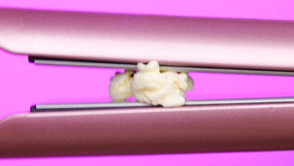 The Villain Steals the PopCorn, While the Hero Creates it Using a Curling Iron!