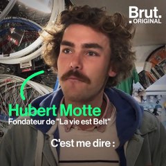 Hubert a créé une entreprise qui recycle des pneus en ceintures