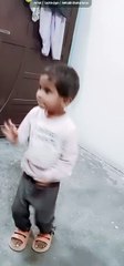 Baby cute dance on song+aj ki raate maza husn 😎
