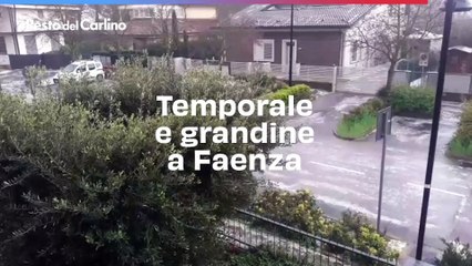 Temporale e grandine a Faenza, il video