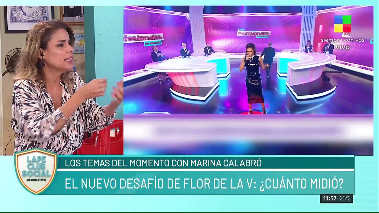 El contundente análisis de Marina Calabró sobre el rating de Flor de la V en su debut