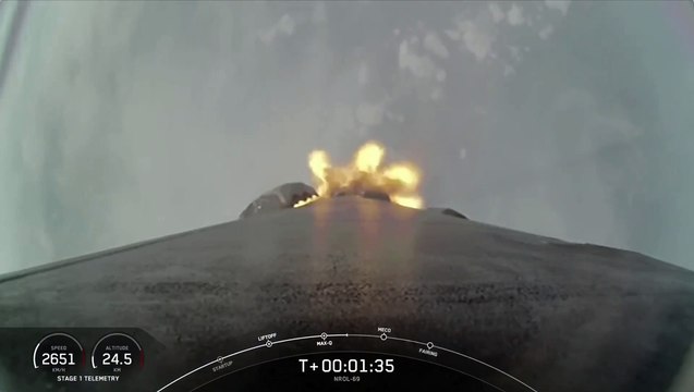 Blastoff! SpaceX launches secret US spy satellite, nails landing in Florida