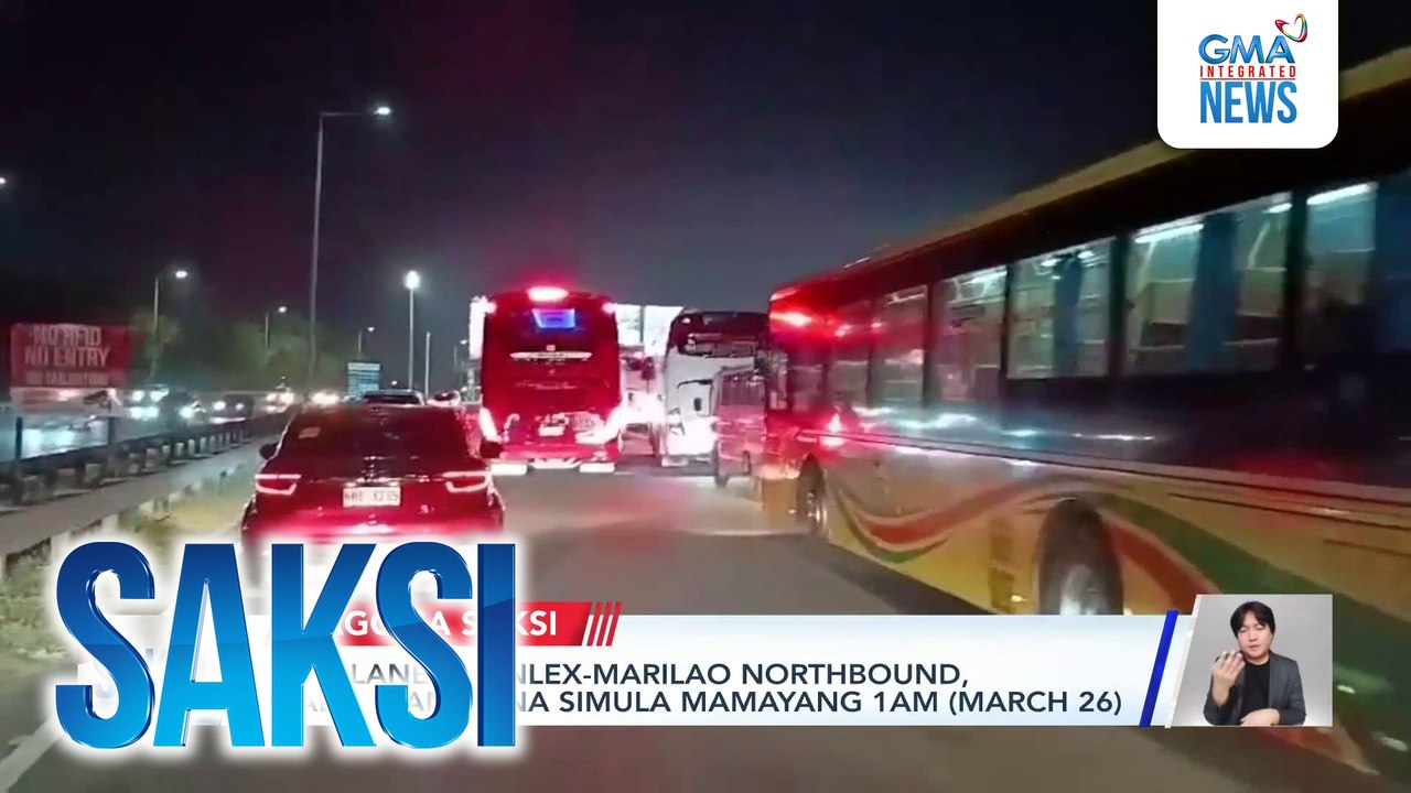 4 na lanes sa NLEX- Marilao northbound, madaraanan na simula mamayang 1AM (March 26) | Saksi