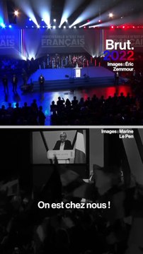 Meetings de Marine Le Pen et d'Éric Zemmour : à quoi ça ressemblait ?