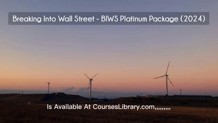 Breaking Into Wall Street - BIWS Platinum Package (2024)