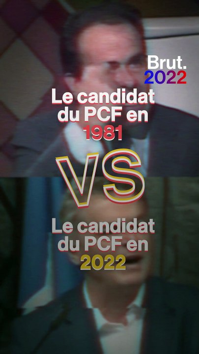 Le candidat du PCF 2022 vs le candidat du PCF 1981