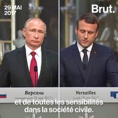 Macron/Poutine : la rencontre