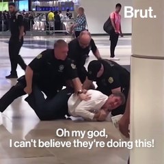 Arrested man objects to being treated "like a black person"