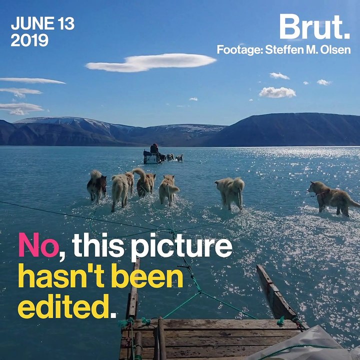 This viral photo shows the unusual ice melt in...