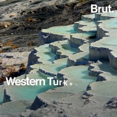 Western Turkey, home to a natural site called Pamukkale