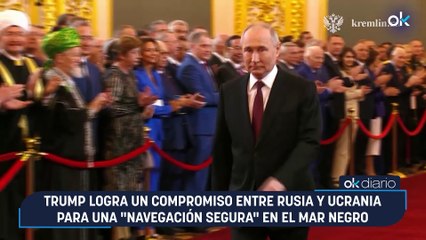Trump logra un compromiso entre Rusia y Ucrania para una "navegación segura" en el mar Negro