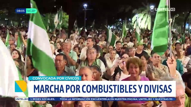 Marcha en Santa Cruz reclama soluciones integrales al Gobierno