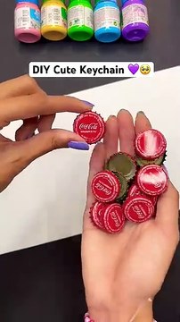DIY Keychain Gift Idea 😍💖 #shorts #diy #craft #tutorial #creative #crafts #artist #gift #art