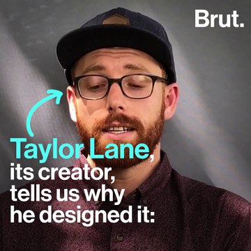 A cigarette surfboard to raise awareness about plastic pollution