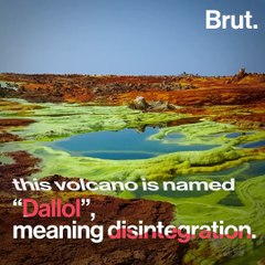 The "Dallol" volcano is one of the most inhospitable places on Earth