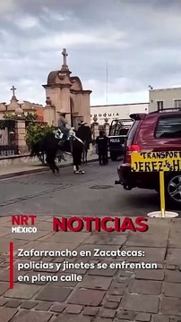 Un enfrentamiento entre elementos de la policía municipal de Zacatecas y un grupo de jinetes desató caos en la zona. Testigos afirman que el altercado inició tras un operativo de control.