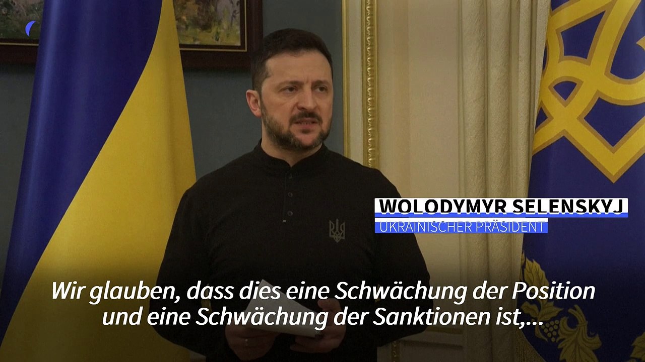 Selenskyj kritisiert US-Zusagen zu russischen Agrarprodukten