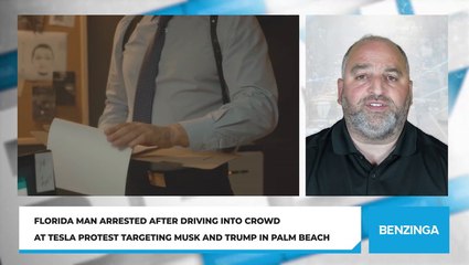 Florida Man Arrested After Driving Into Crowd At Tesla Protest Targeting Musk And Trump In Palm Beach