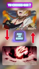 Magi ou bleach le choix est compliqué, mais tu dois choisir