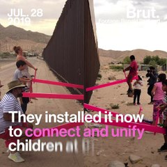 Seesaws at Border Bring People Together