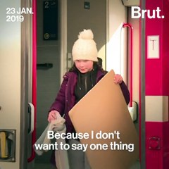 Greta Thunberg's Environmental Message at Davos