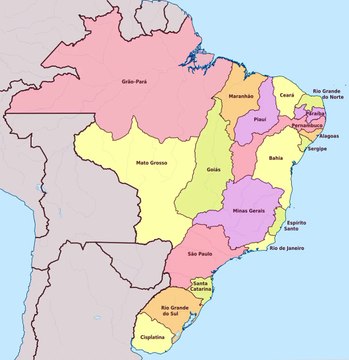 Map of Empire of Brazil. Peta Kekaisaran Brasil. Empire of Brazil Map. Map of Brazil Empire. Brazil Empire Map. Mapa do Império Brasileiro. Carte de l'Empire brésilien. ब्राज़ील साम्राज्य का मानचित्र. برازیل کی سلطنت کا نقشہ