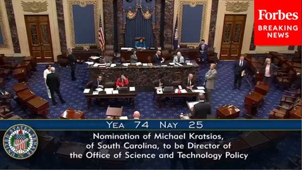 Senate Confirms Michael Krastios To Be Director Of The Office Of Science And Technology Policy