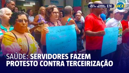 Servidores se reúnem contra terceirização de hospital em BH