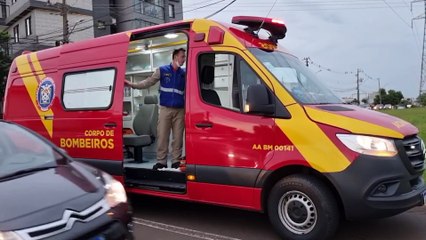Acidente de trânsito no Parque Verde deixa motociclista ferido