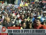 Pueblo caraqueño marcha en apoyo a los migrantes venezolanos secuestrados en El Salvador