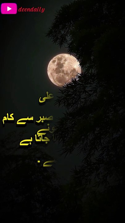 Hazrat Ali A.S ||تکلیف میں ہمیشہ صبر سے کام لیا کرو