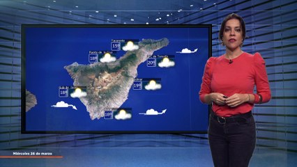 La previsión del tiempo en Canarias para el 26 de marzo de 2025, en Atlántico Televisión.