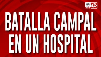 Barra a los tiros, piñas y palazos en un hospital: pánico entre los pacientes