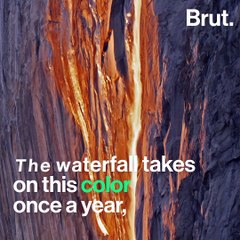 The Horsetail fall attracts thousands of visitors each year