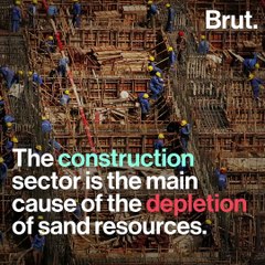 Sand is the second-most used resource after water