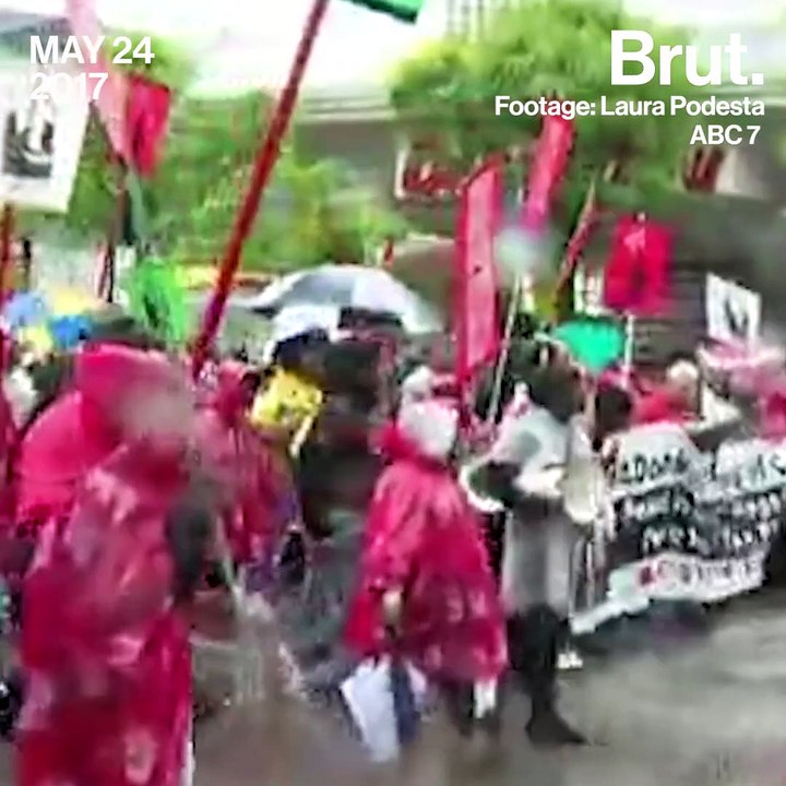 Protest for minimum wage