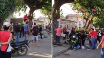 En video: presunto ladrón escaló árbol para evitar ser linchado en Santa Marta