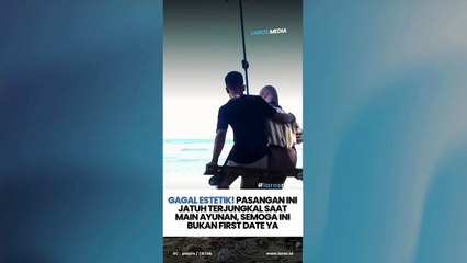 Gagal Estetik, Pasangan Ini Jatuh Terjungkal Saat Main Ayunan, Semoga Bukan First Date Ya