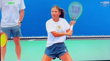 Emma practicing in Miami 25th March