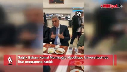 Bakan Memişoğlu Hacettepe Üniversitesi'nde: '40 yıl önce de bu yemekhanedeydim'