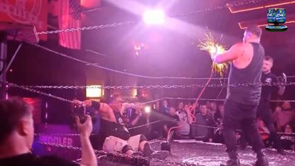 Blood-Soaked Wrestler Electrocutes His Own DAD with Lump Leads in Ring in Horrific ‘Death Match’