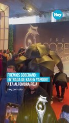 Premios Soberano  entrada de Karen Yapoort a la alfombra Roja (1)