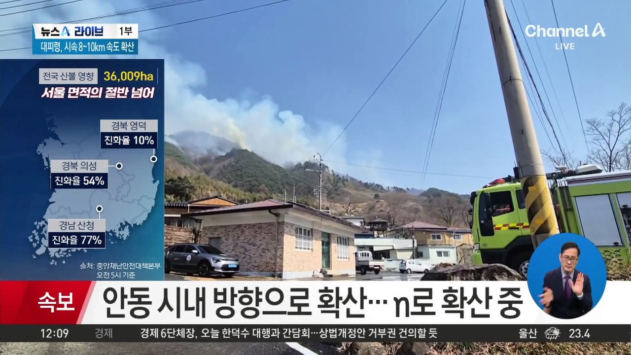 산불로 26명 사망…피해 면적 서울의 절반 넘어